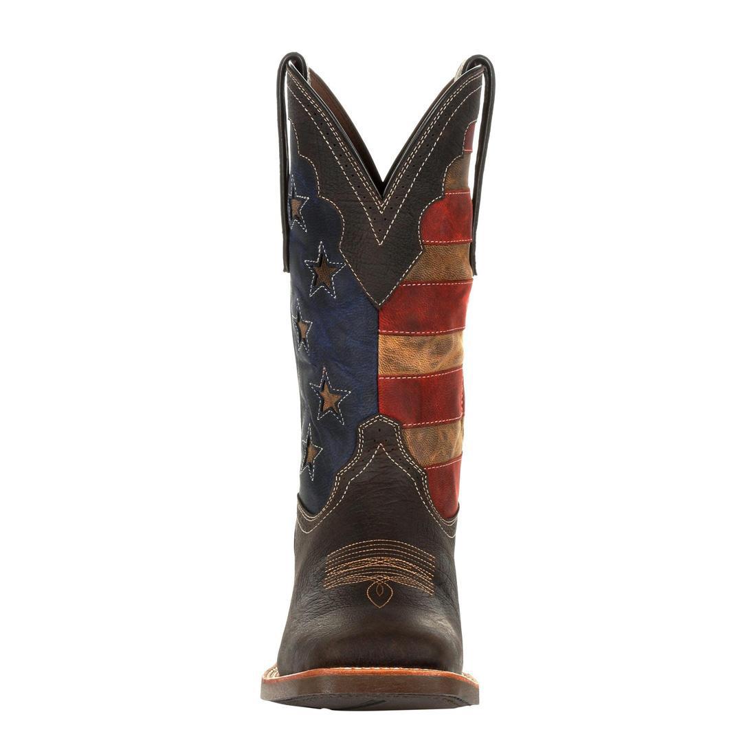 Rebel Pro Vintage Flag Western Boots for Men & Women - Stylish Cowboy Boots with American Flag Design - Perfect for Country Music Festivals, Rodeos & Western Fashion