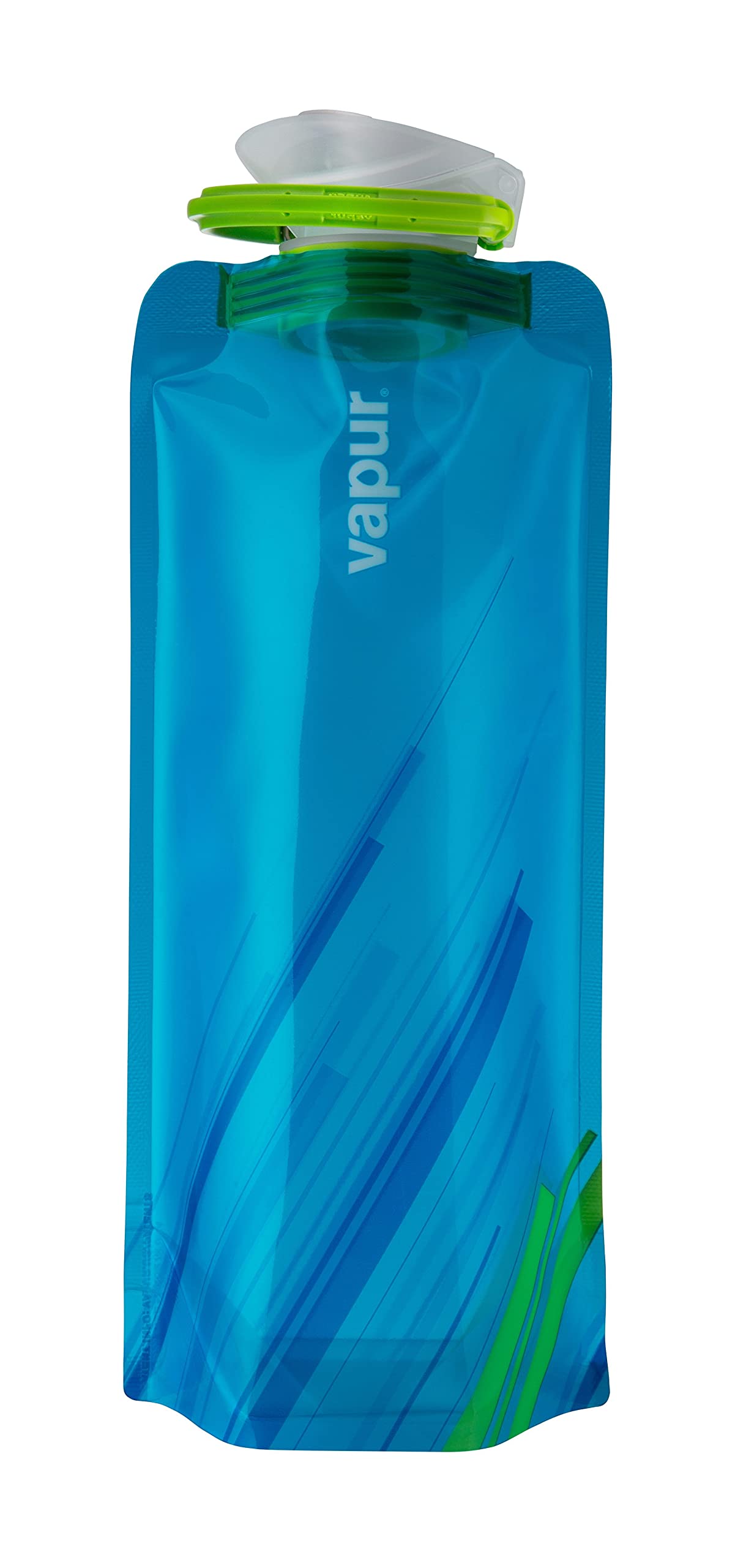 Vapur Solid Flexible Water Bottle - Collapsible, BPA-Free, with Carabiner Clip for Hiking, Camping, and Outdoor Adventures