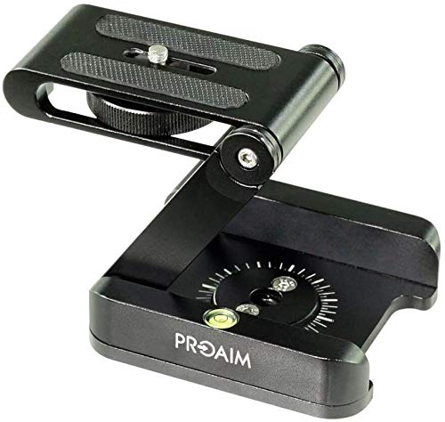 Proaim Z-Flex Desktop Stand Holder with Foldable Pan & Tilt Head - Heavy Duty DSLR Video Camera Tripod Mount for Cameras up to 3.5kg/7.7lb | Portable Tabletop Tripod Stand for Vlogging, Live Streaming, Photography & Video Shooting (P-Z-STD)