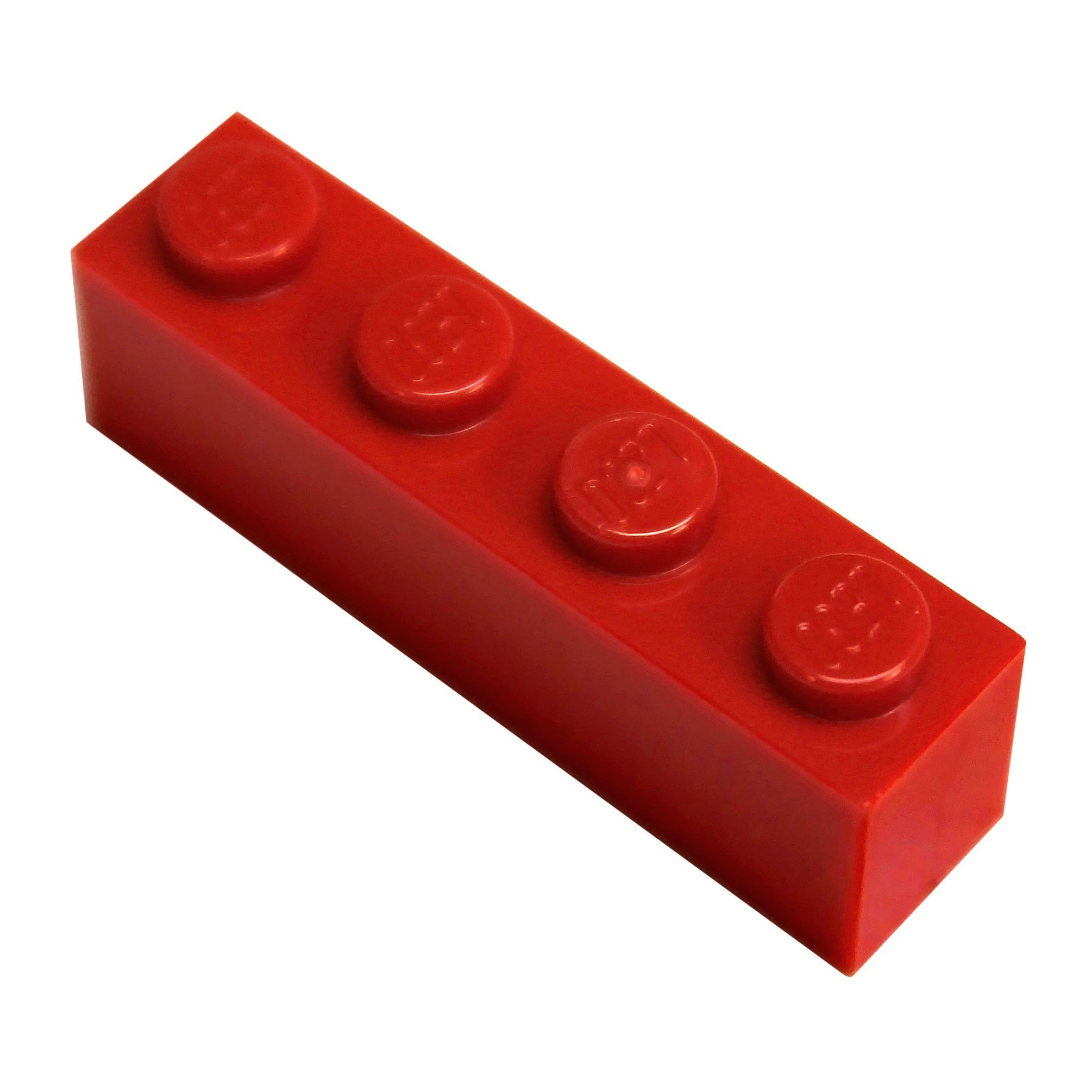 LEGO 1x4 Bright Red Brick (20 Pieces) - Bulk Building Blocks for LEGO Sets, DIY Projects, and Creative Play