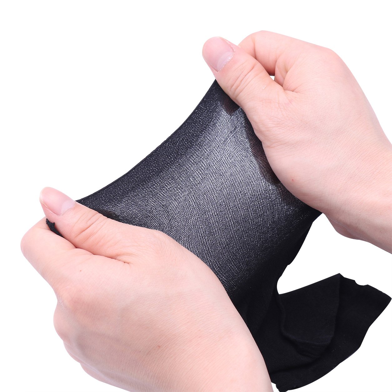 dPois Unisex Mesh Sheer Stockings & Headgear Set - Sexy Role Play Costume for Halloween, Cosplay, and Lingerie Parties