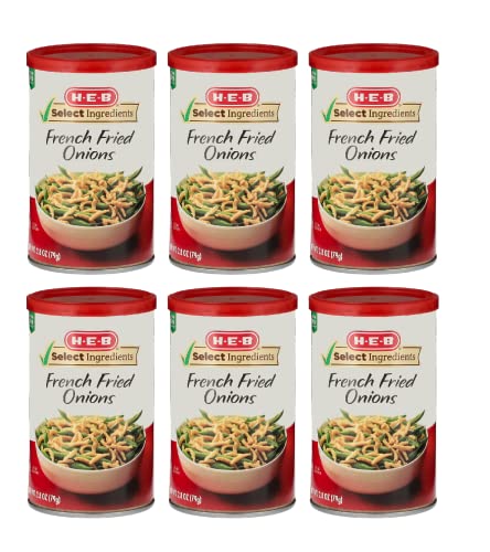 Premium French Fried Onions - 6 Pack (2.8 oz / 79g Each) - Crispy Topping for Salads, Casseroles & Green Bean Casserole - Gluten-Free & Non-GMO