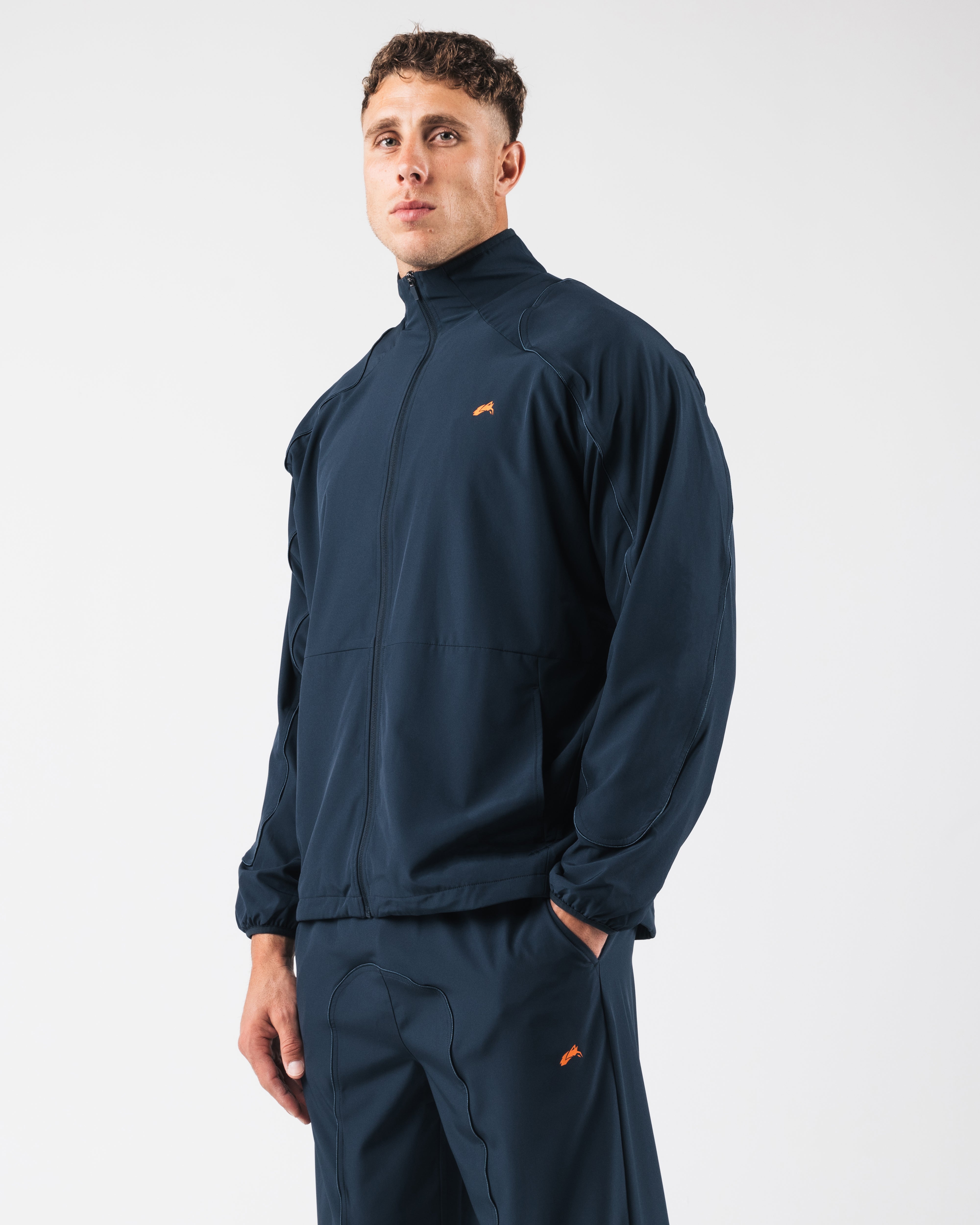 Premium Club Training Jacket for Men & Women - Breathable Deep Navy Athletic Jacket for Gym, Running & Outdoor Workouts