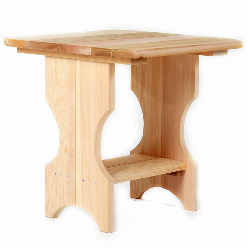 Premium Cedar Adirondack Magazine Table - Outdoor Side Table for Patio, Deck & Garden - Rustic Wooden Coffee Table with Weather-Resistant Finish - Perfect for Backyard, Poolside & Porch Relaxation