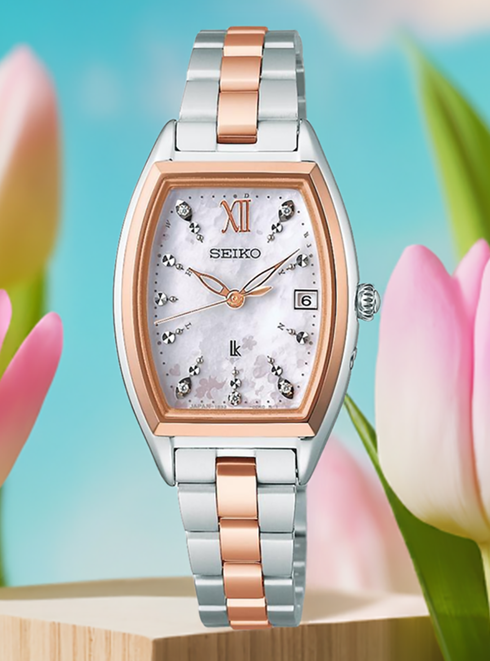 SEIKO LUKIA Ladies Watch - 2025 Sakura Blooming Limited Edition SSQW088 | Japanese Made JDM | Essential Collection | Elegant Dress Watch for Women, Perfect for Office, Formal Events & Special Occasions