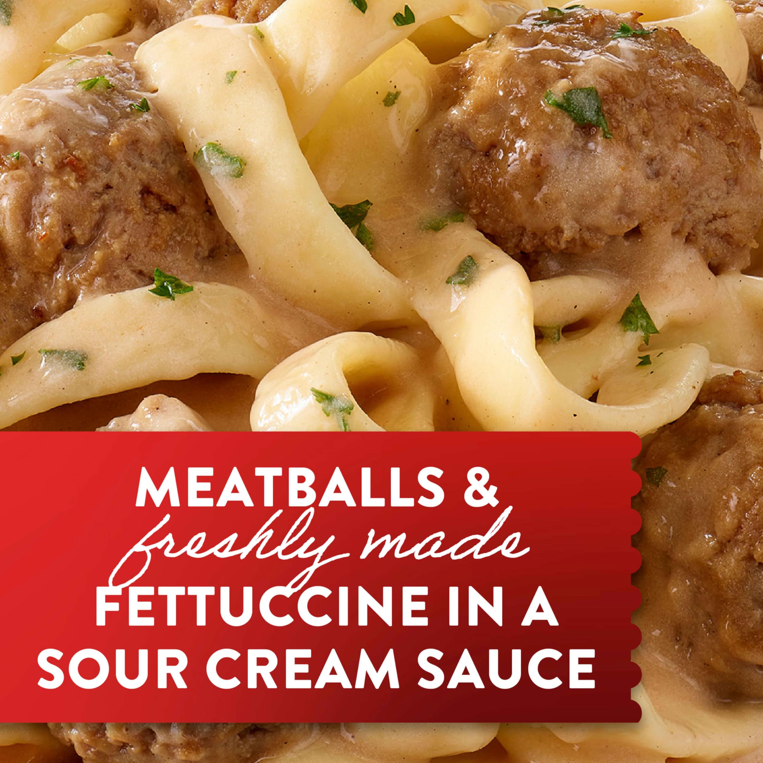 Stouffer’s Swedish Meatballs Frozen Dinner – Single Serve Microwave or Oven Ready Meal – Quick & Easy Frozen Pasta for Busy Weeknights, Office Lunches or College Dorm Meals