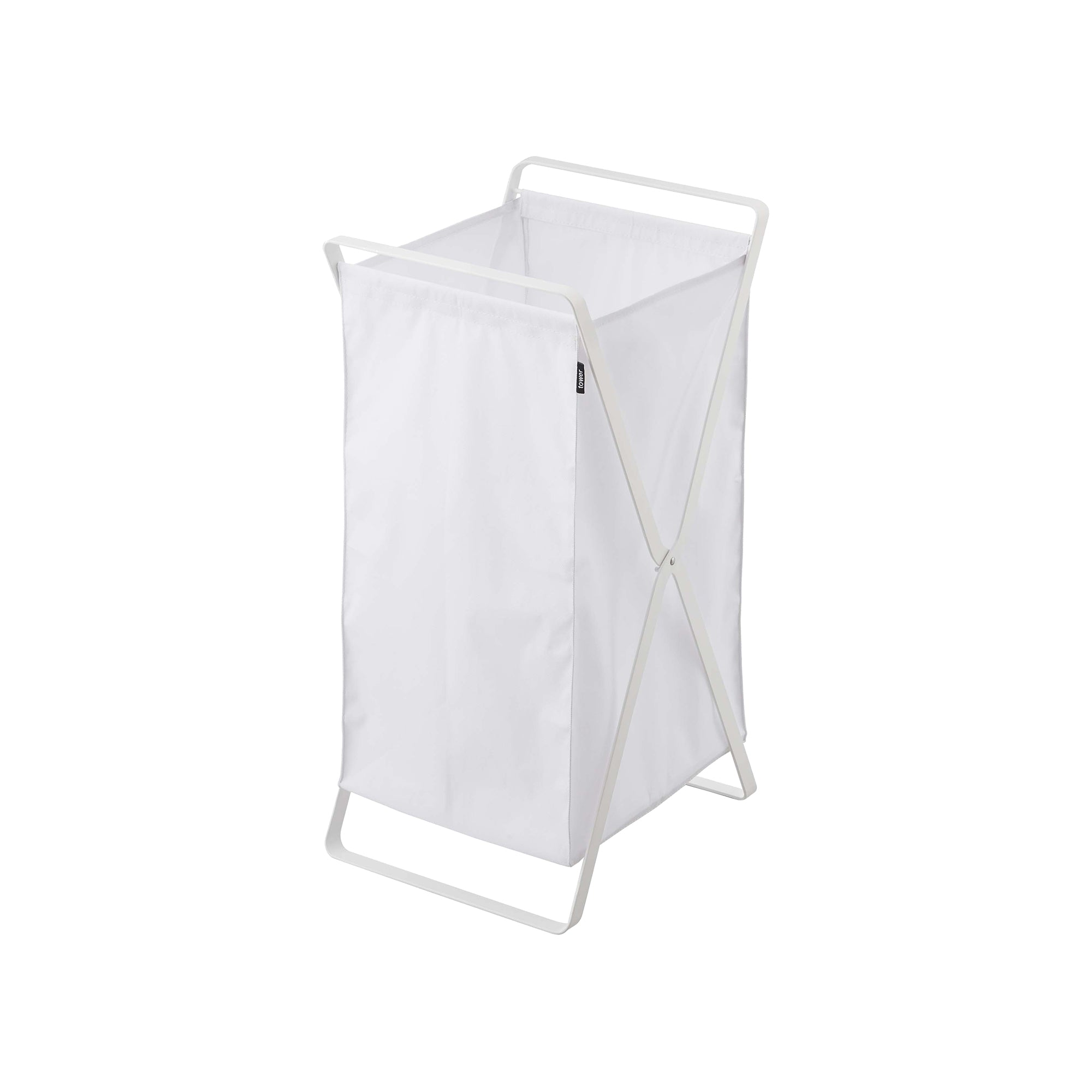 Stainless Steel Laundry Hamper with Lid - 25 Inch Tall Clothes Hamper for Bedroom, Bathroom & Laundry Room Organization