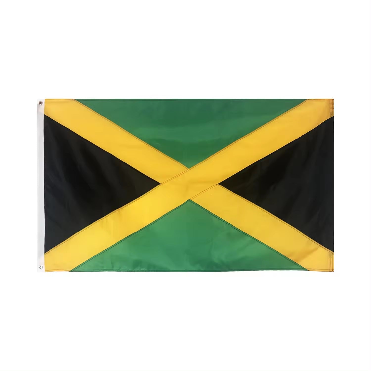 Jamaican Flag 90x150cm - Premium Polyester Outdoor/Indoor National Flag for Parties, Events & Home Decoration