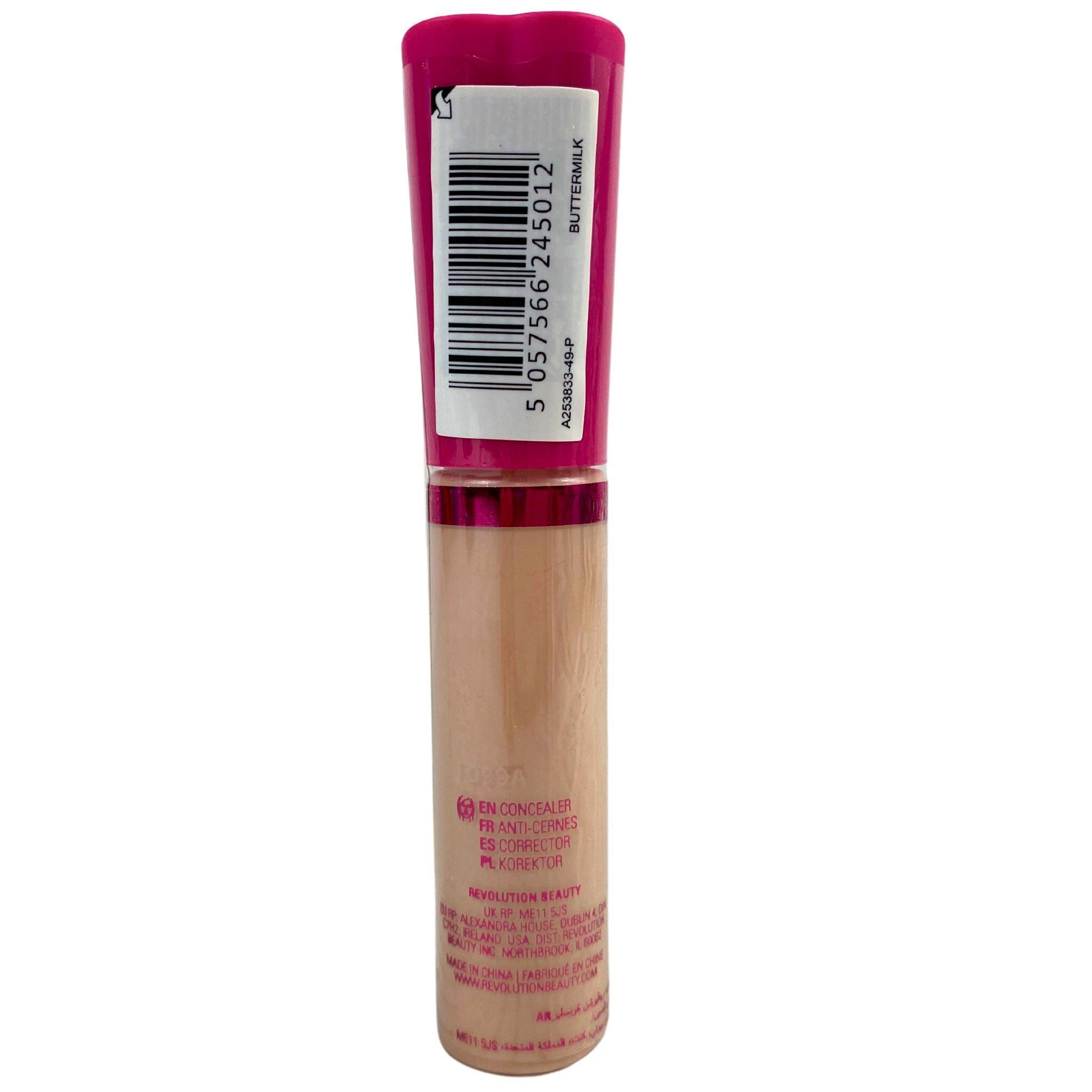 I Heart Revolution Heart Breakers ButterMilk Concealer with Coconut Extract & Vitamins C, E, A, B3 & B5 - 0.40 oz (30 Pcs Lot) - Full Coverage, Hydrating & Brightening Under Eye Concealer for Dark Circles & Blemishes - Perfect for Daily Makeup, Photo Shoots & Special Occasions