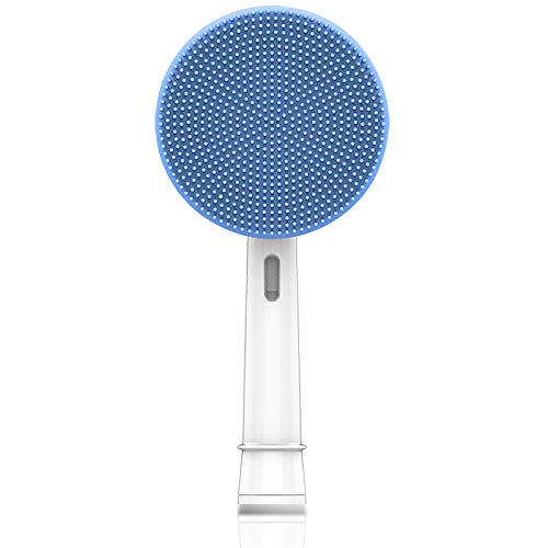 Electric Toothbrush Replacement Heads & Facial Cleansing Brush Attachments - Soft Bristles for Deep Cleaning (Blue) | Compatible with Most Electric Toothbrushes | Perfect for Daily Oral Care & Gentle Skin Cleansing
