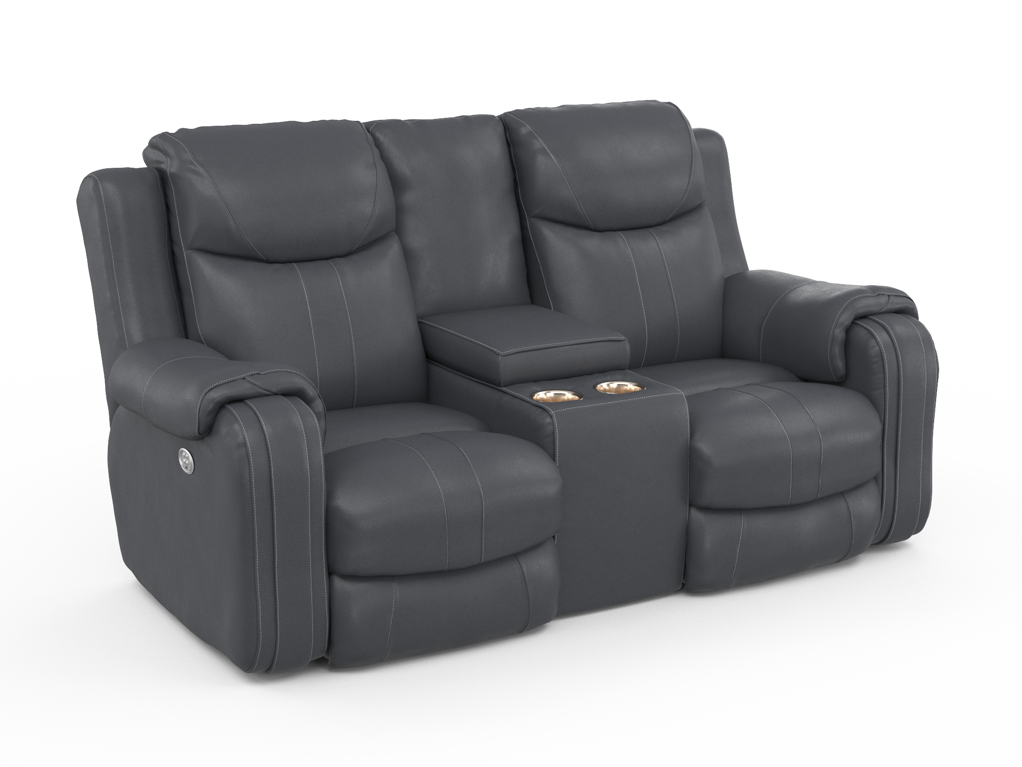 Marvel Console Loveseat with Power Headrest - Reclining Sofa with USB Charging for Living Room, Home Theater & Gaming Room - Comfortable Modern Sectional Couch for Relaxation & Entertainment