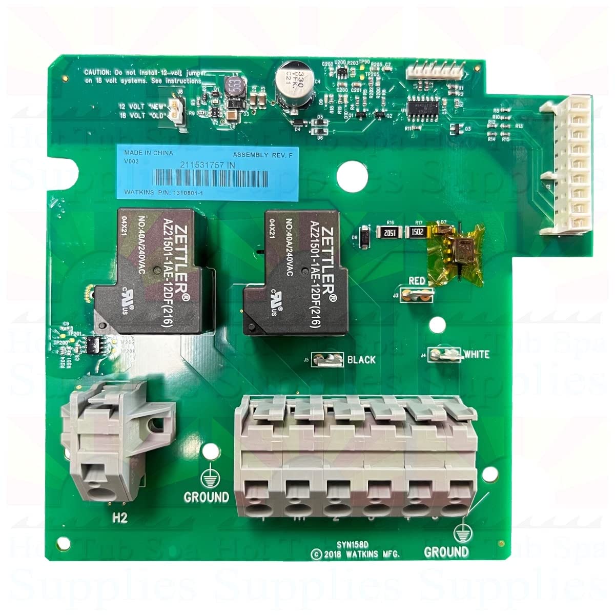 Hot Spring 77119 Limelight Pulse Heater Relay Board Replacement Part for 2008 Models - Perfect for Spa and Hot Tub Maintenance & Repair