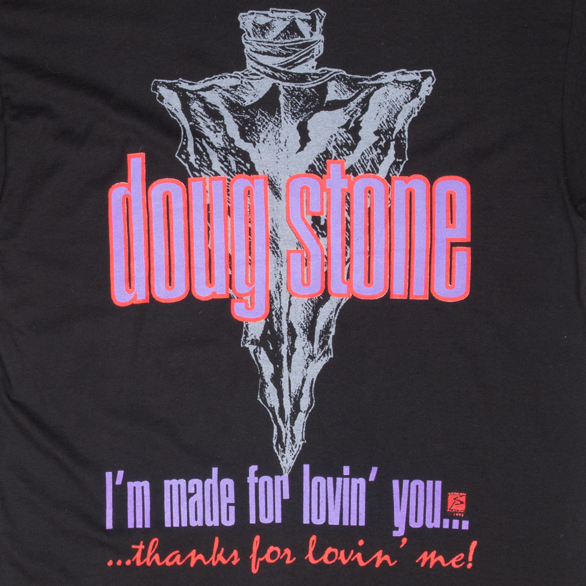 Vintage 1993 Doug Stone All Over Print T-Shirt XL - Made in USA - Retro Country Music Fan Gift for Concerts & Casual Wear