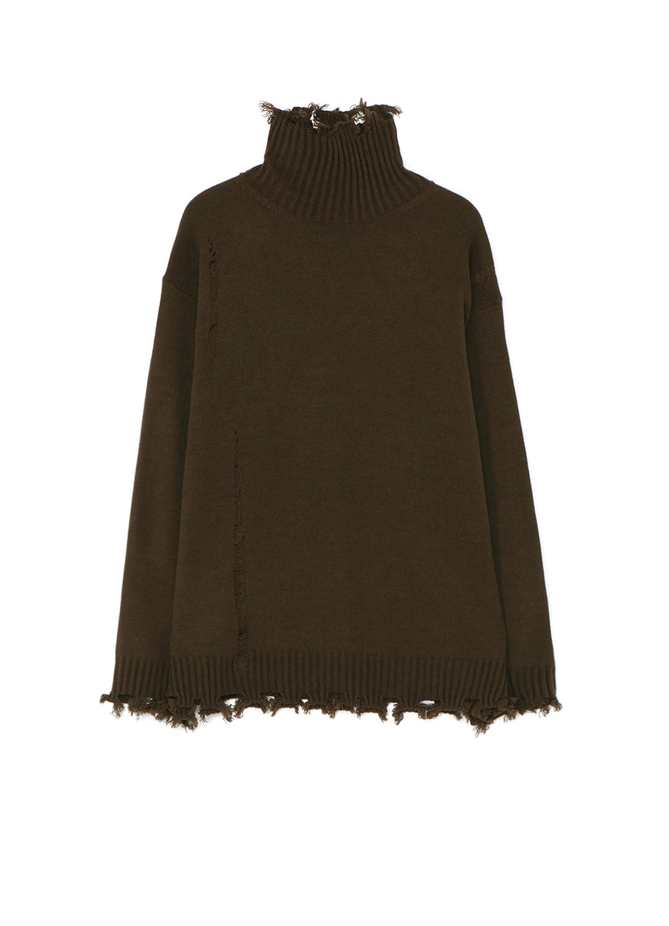 7G Bulky Wool Damage Turtle Neck Pullover Sweater - Warm Winter Knitwear for Women & Men, Perfect for Casual Outfits and Cold Weather Layering