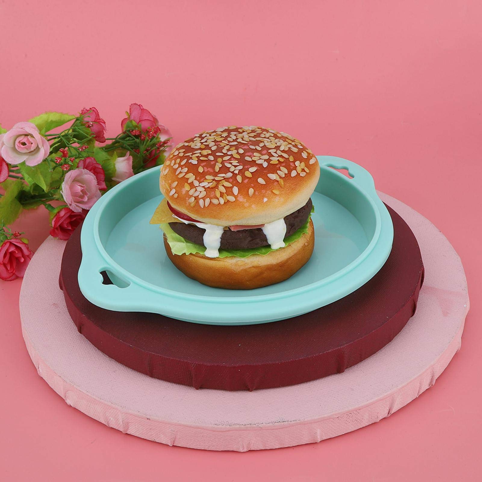 4PCS Silicone Round Cake Pans - Nonstick Baking Molds for Cheesecake, Rainbow Cake, Chiffon Cake & Pizza Crust (Green) - Perfect for Home Baking, Party Desserts & DIY Cooking