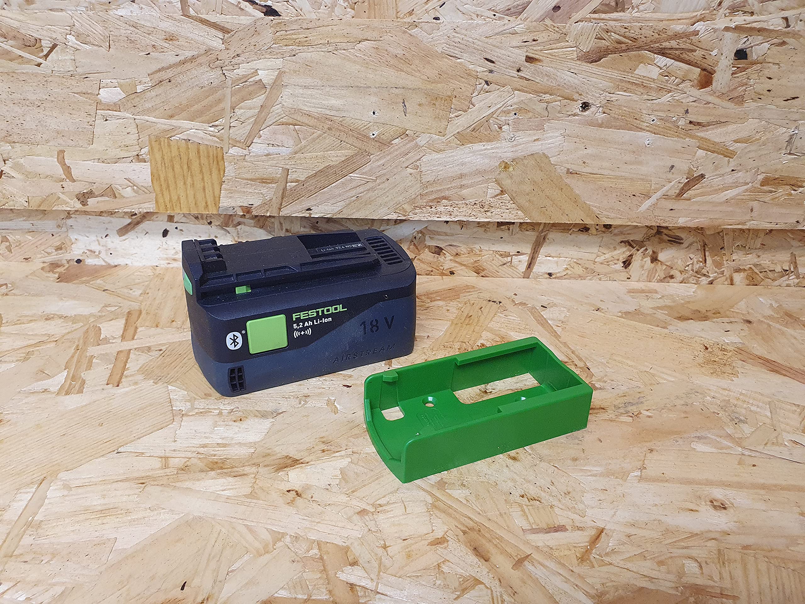 StealthMounts 6-Pack Power Tool Battery Holders - Secure Cordless Battery Mounts & Organizers for Festool, DeWalt, Milwaukee Tools | Workshop & Garage Storage Solution