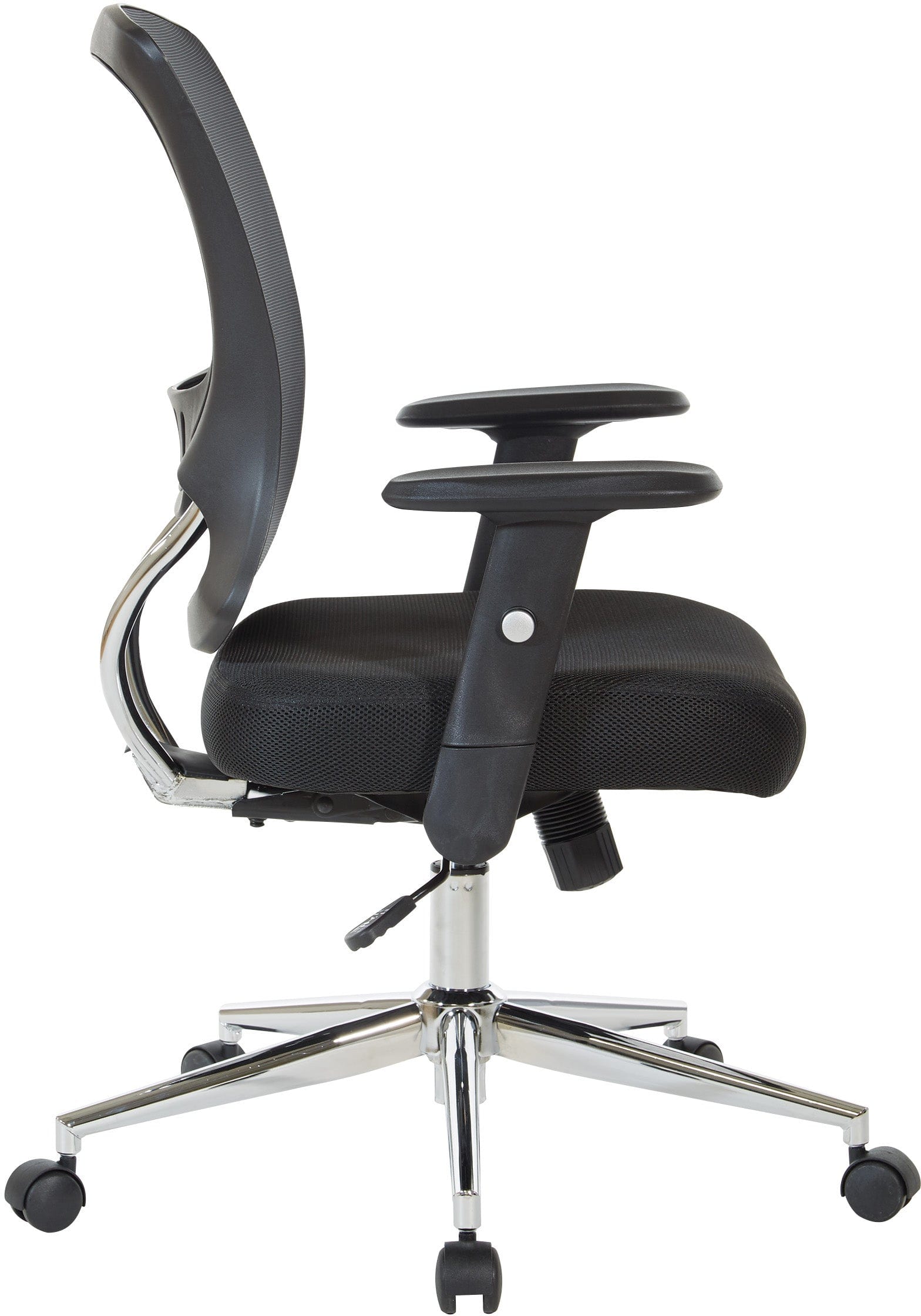 Office Star EM91027C Ergonomic Mesh Back and Seat Task Chair - Adjustable Height, Swivel & Rolling for Home Office, Computer Desk, and Workspace Comfort
