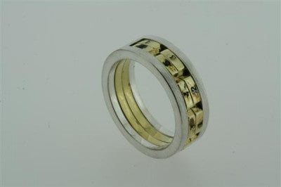 Stylish Brass & Silver Combination Ring for Women - Perfect for Everyday Wear, Parties & Special Occasions