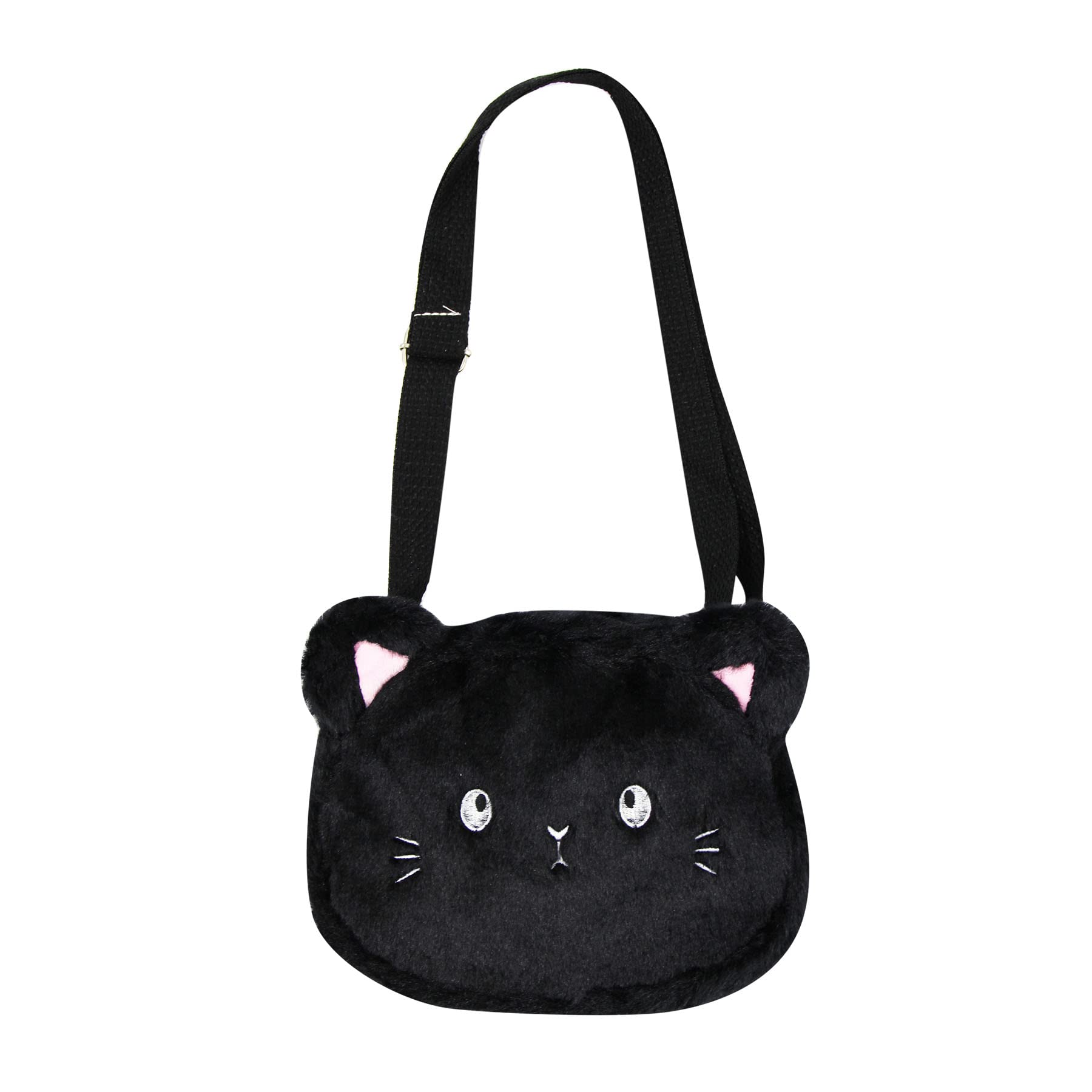 Adorable Pink Fluffy Cat Crossbody Bag - Small Plush Shoulder Purse for Women, Kawaii Animal Messenger Satchel - Perfect for Casual Outings, Cosplay & Gift Giving