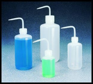 NALGENE Economy Wash Bottles, 6-Pack - Durable Lab Squeeze Bottles for Chemical Dispensing, Cleaning & Science Experiments | Perfect for Laboratories, Schools & DIY Projects