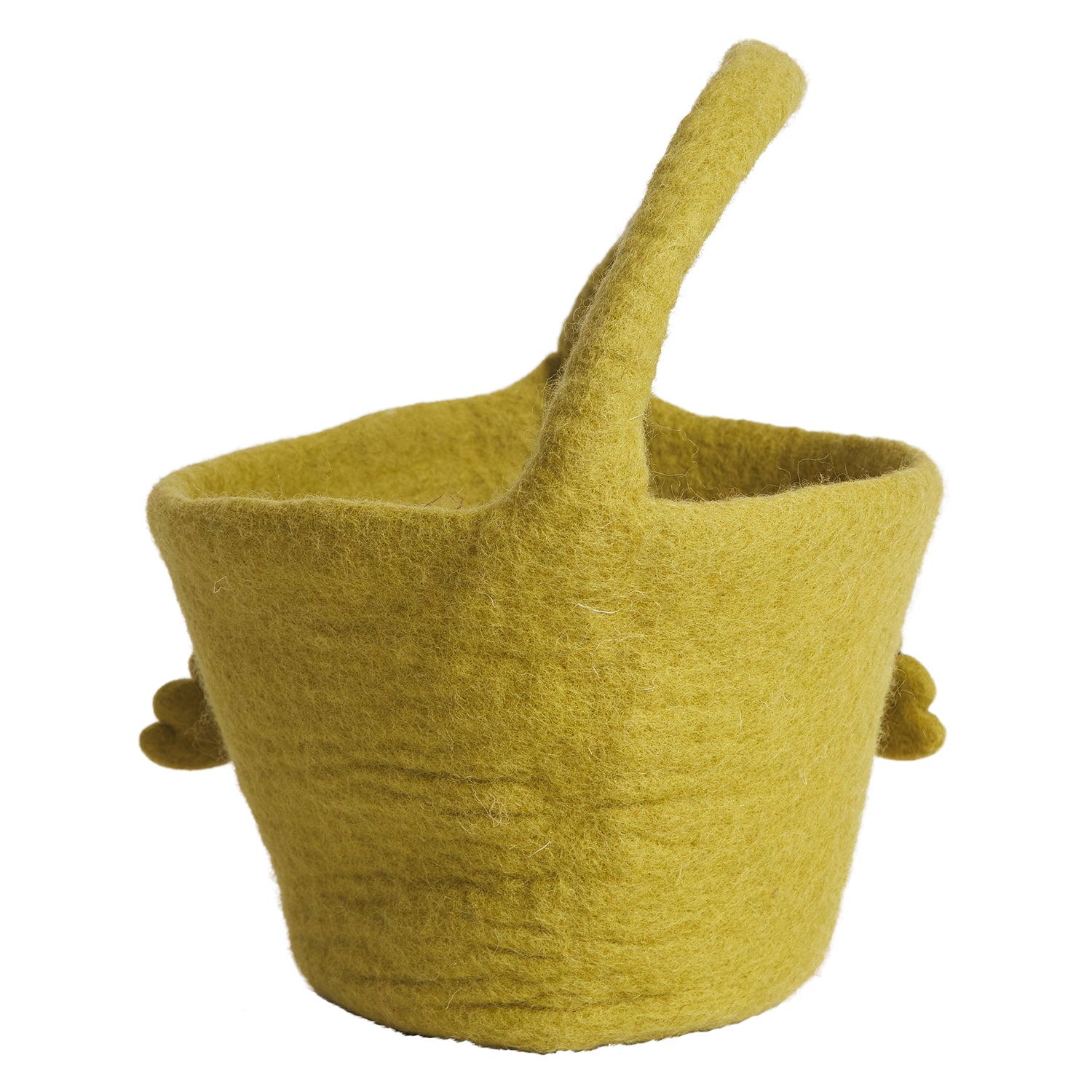 Lucille Felt Basket - Handmade Wool Storage Bin for Home Organization | Perfect for Nursery, Bathroom & Living Room Decor