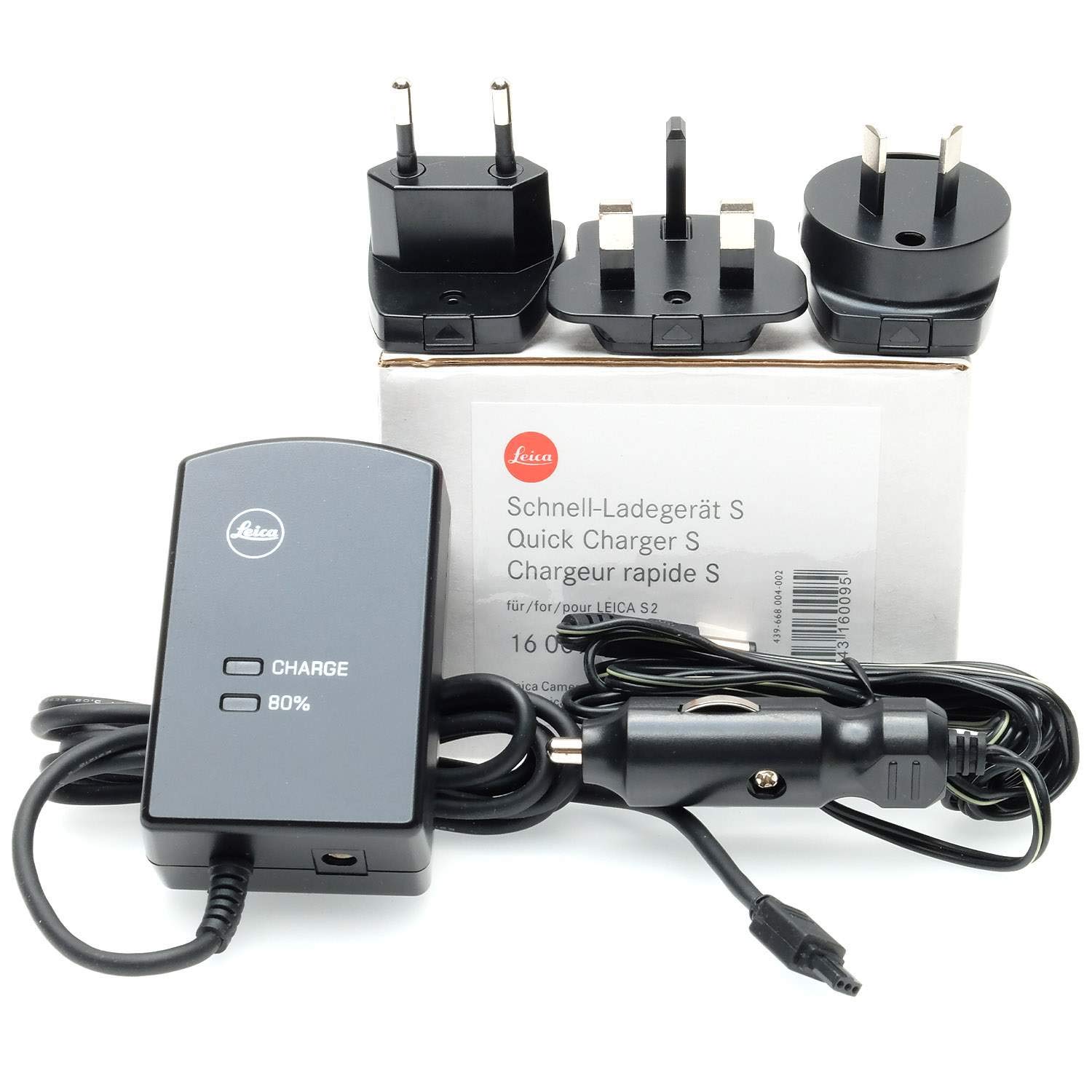 Leica 16009 Quick Charger for S-Camera (Black) - Fast Charging Battery Pack for Leica S-Series DSLR Cameras - Perfect for Travel, Studio & Outdoor Photography