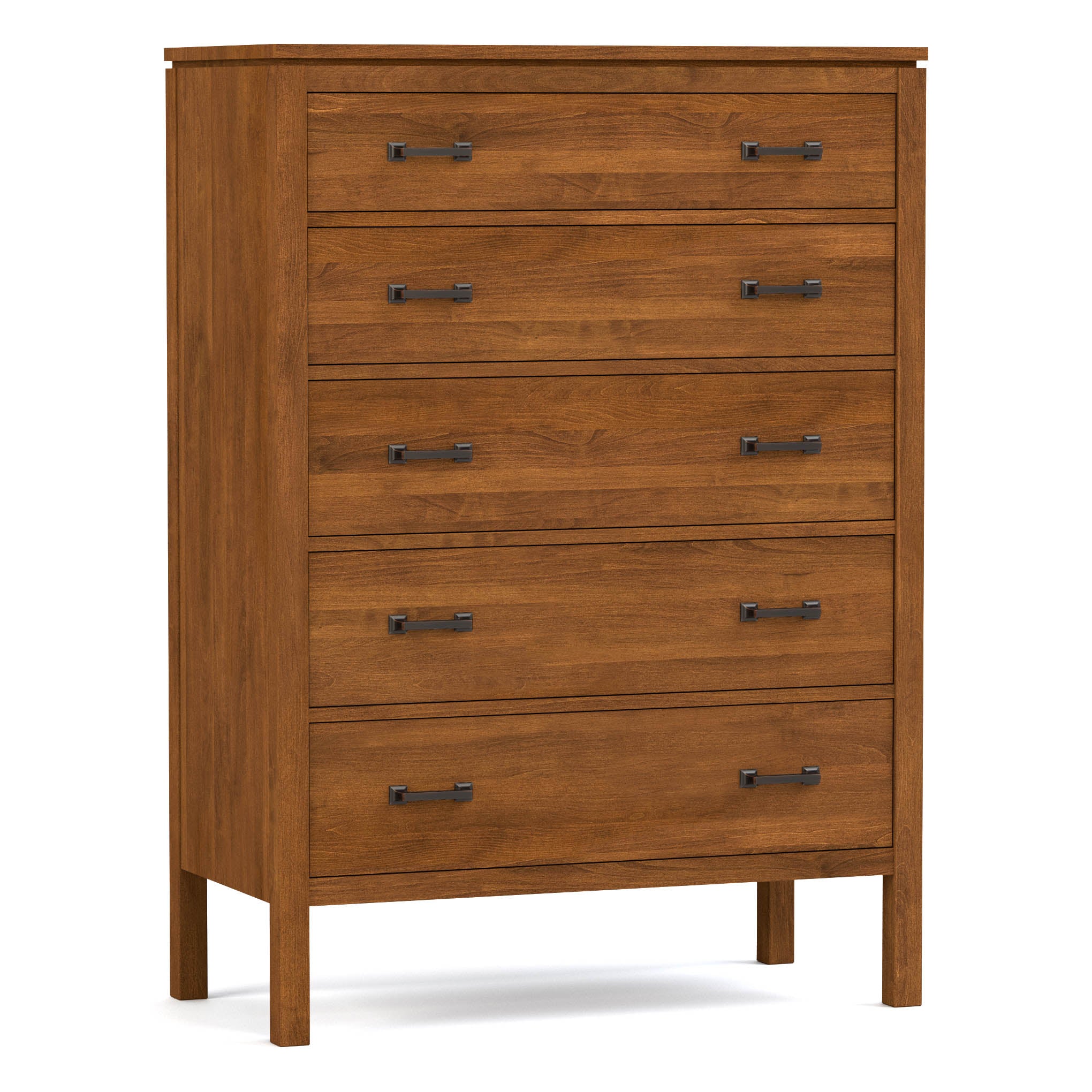 Dwyer Tall Chest - 5-Drawer Solid Wood Dresser for Bedroom Storage | Modern & Spacious Organizer for Clothes, Linens & Accessories | Perfect for Master Bedroom, Guest Room & Dorm Organization