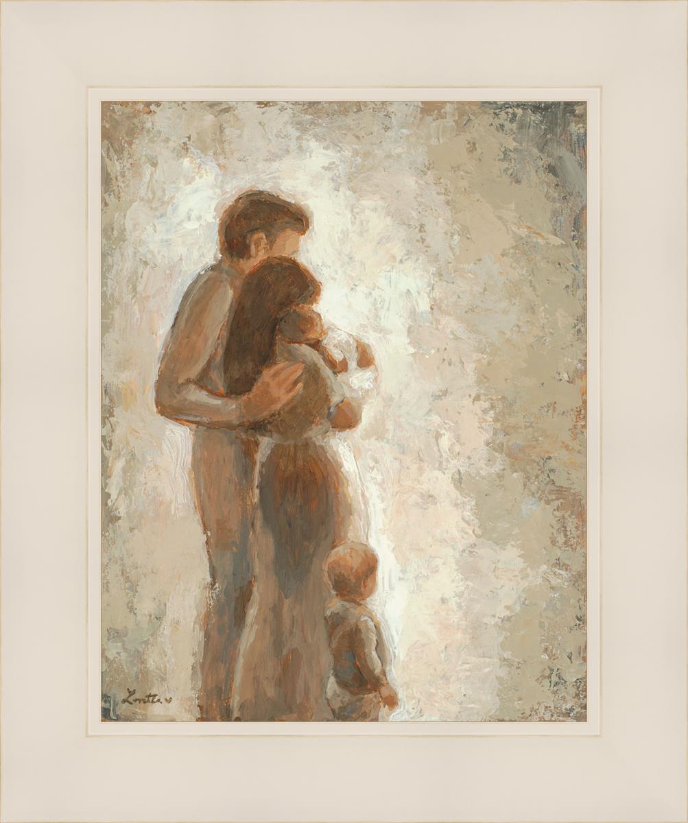Family Looking Towards the Light - Inspirational Wall Art for Home Decor | Motivational Canvas Print for Living Room, Bedroom & Office | Perfect Gift for Family & Friends