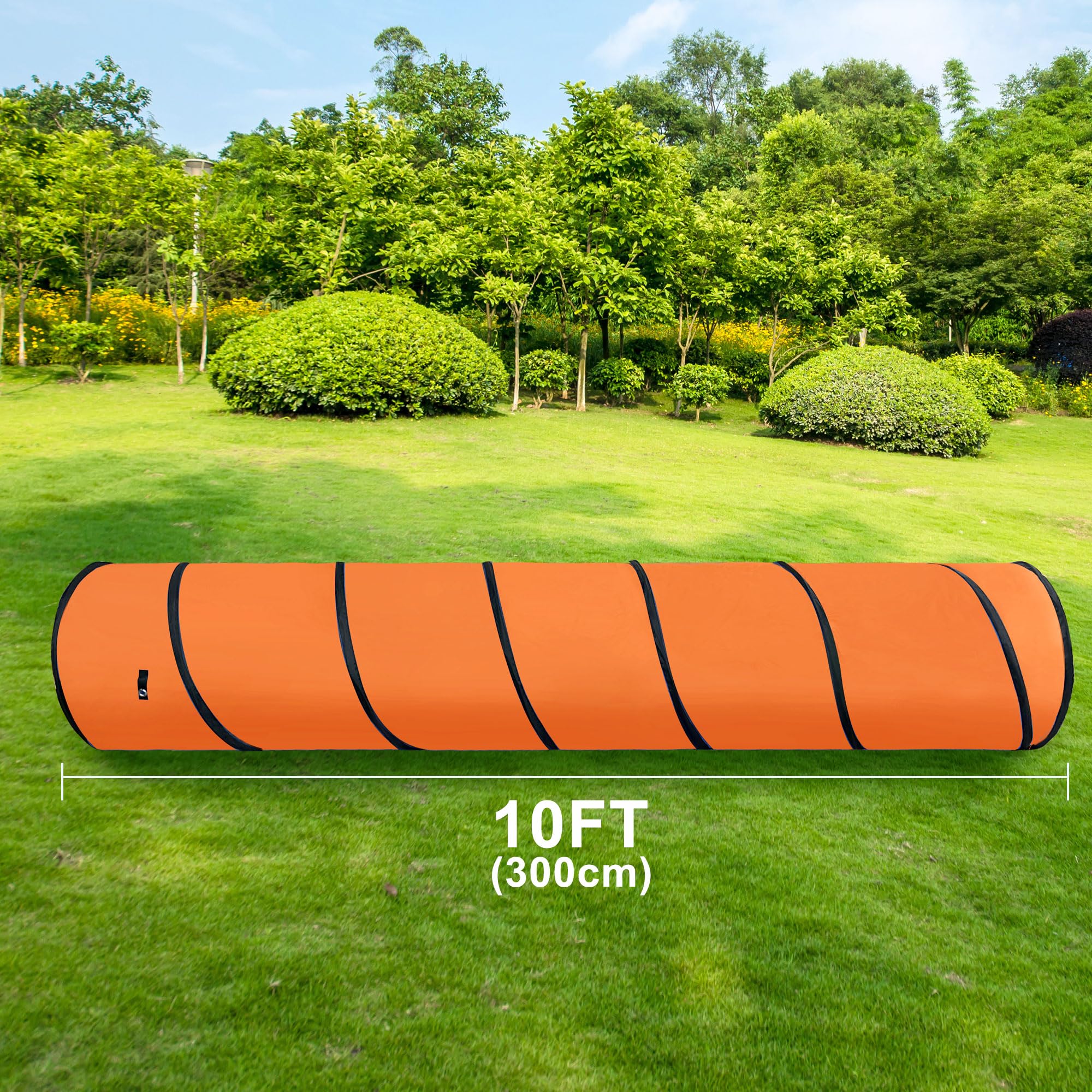 Premium Dog Agility Tunnel for Training & Play - Portable Pet Obstacle Course with Carry Bag - Perfect for Backyard, Park & Competition Training