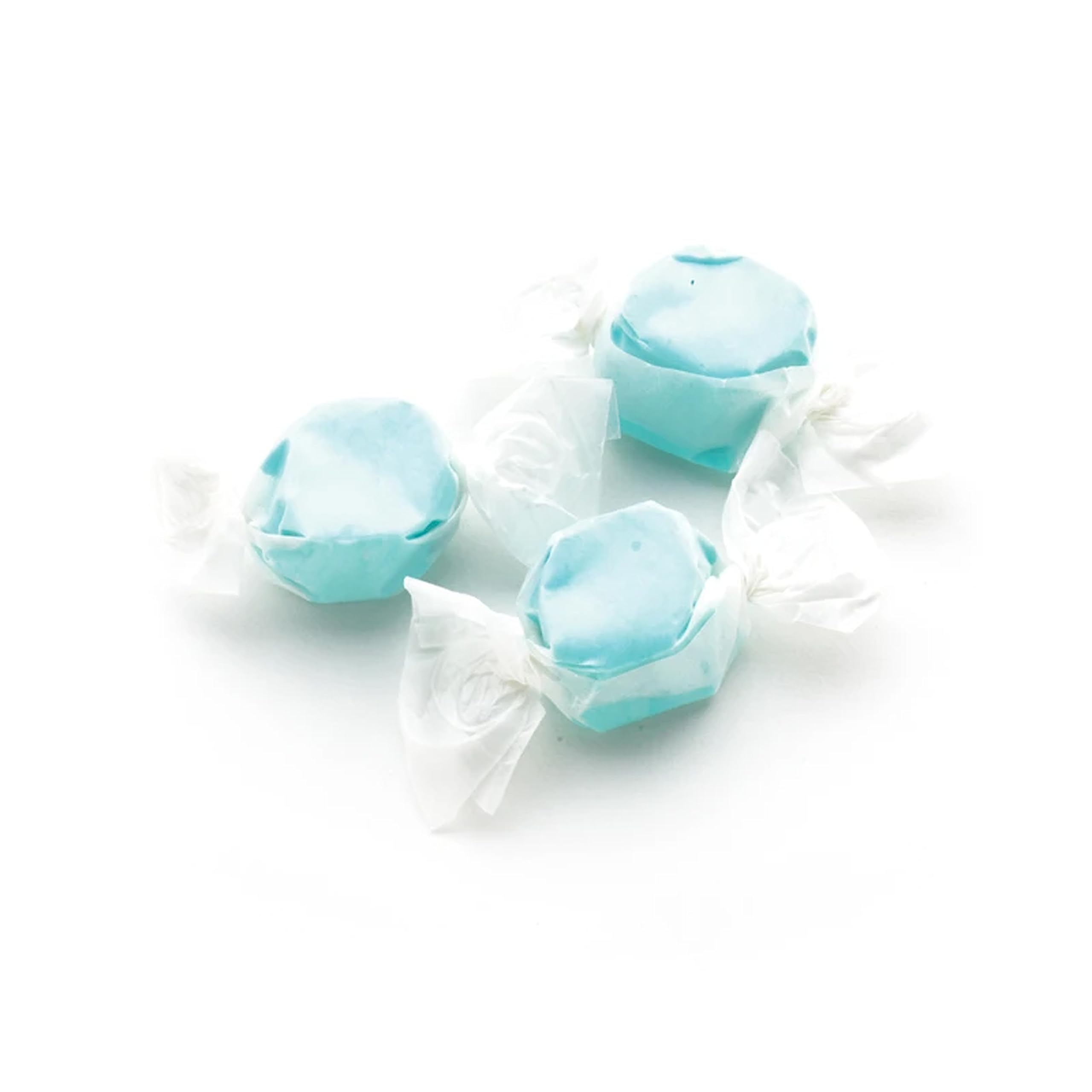 Sweet Candy Company Salt Water Taffy - Individually Wrapped Bulk Candy, Old Fashioned Blue Raspberry Flavor, Soft & Chewy Gluten Free Taffy - 3 Pound Bag | Perfect for Party Favors, Halloween Treats, Office Snacks & Gift Baskets