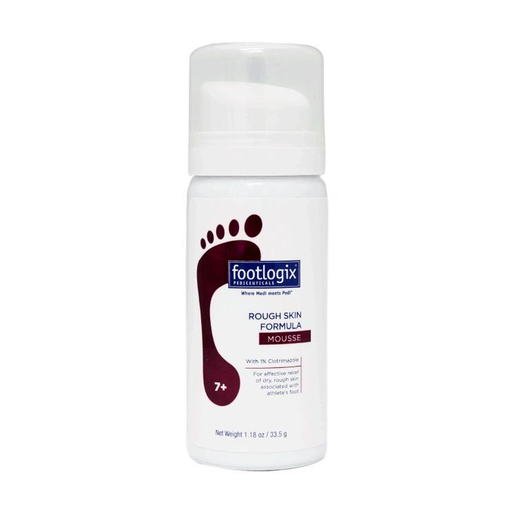 Footlogix Rough Skin Formula Trial Size 1.18 oz - Exfoliating Foot Cream for Dry Cracked Heels - Perfect for Pedicures, At-Home Foot Care & Travel
