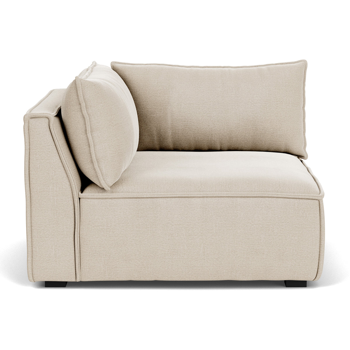 Stylish Daphne Fabric Left Corner Modular Sofa - 1 Seater Modern Living Room Furniture for Small Spaces & Apartments