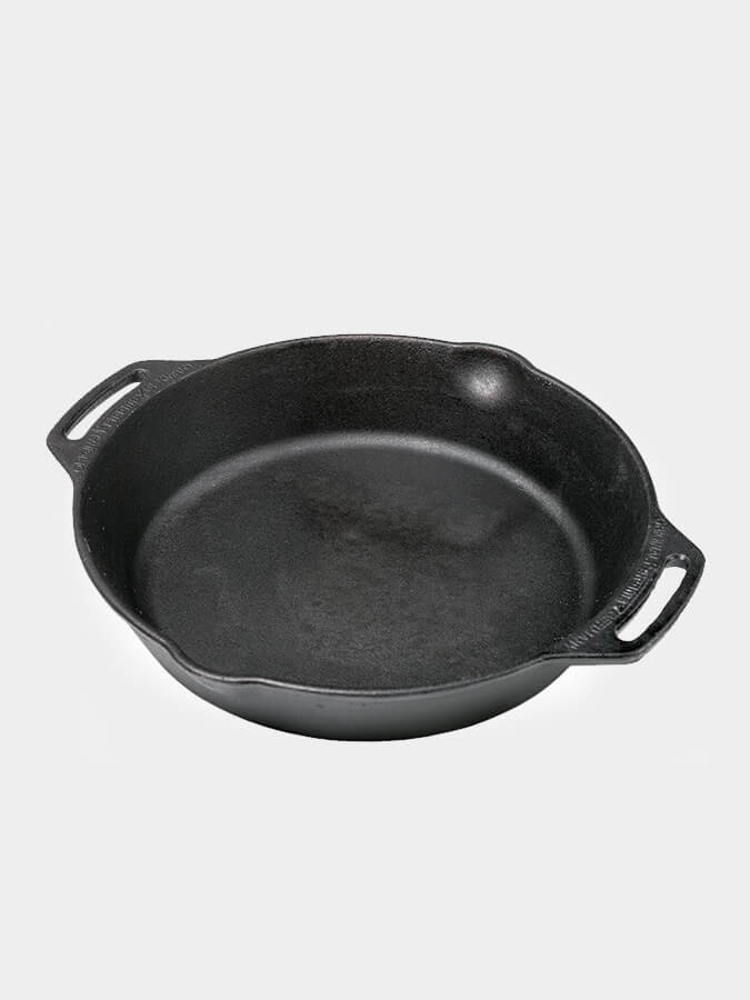 Petromax Cast Iron Fire Skillet with Dual Handles - Perfect for Camping, Outdoor Cooking & Grilling Over Open Flame