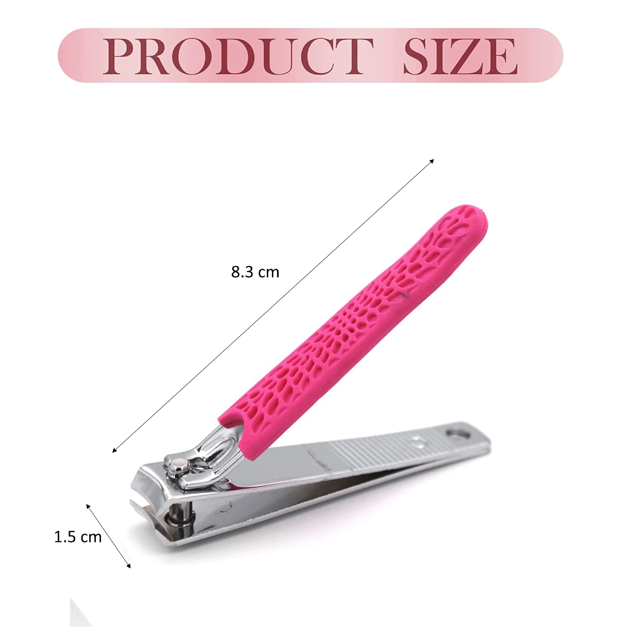Premium Stainless Steel Nail Clipper Set - Straight & Curved Comfort Grip Nail Cutters for Men & Women with Nail File | Professional Fingernail & Toenail Trimmer Kit for Home, Travel & Salon Use