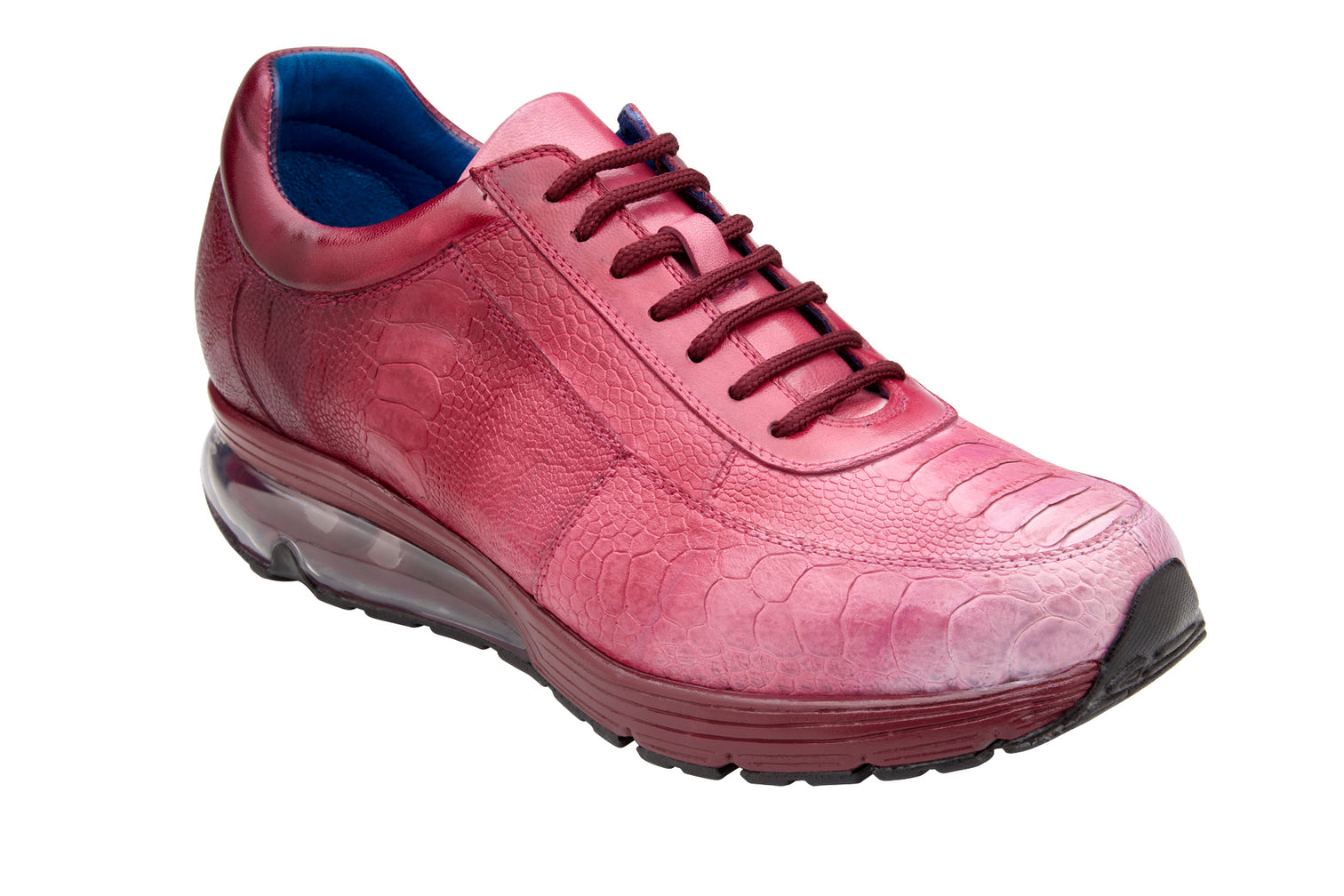 Belvedere George Genuine Ostrich Leather Hand-Painted Multi Rose Sneakers E16 - Stylish Women's Fashion Shoes for Casual Wear & Party Occasions