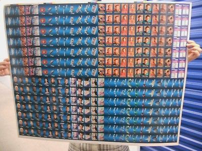 Star Trek Next Generation & DS9 Hostess Chips Uncut Card Sheet 1995 - Rare Collectible Memorabilia for Fans & Display