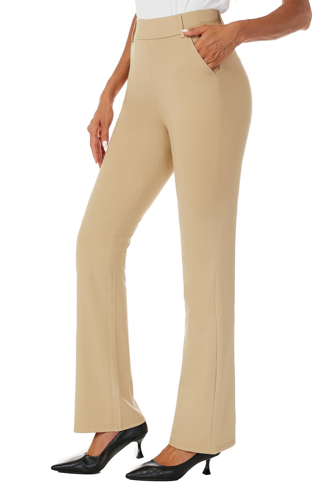 Women's Stretch Bootcut Dress Pants - Office & Casual Wear