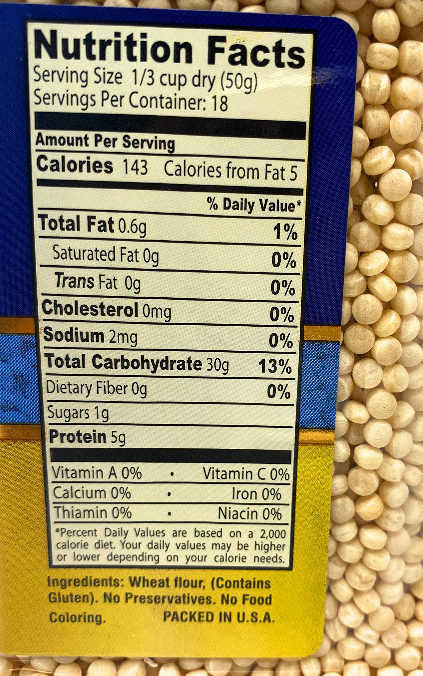 Premium Natural Pearl Couscous - Non-GMO, Kosher, 32oz for Salads & Soups