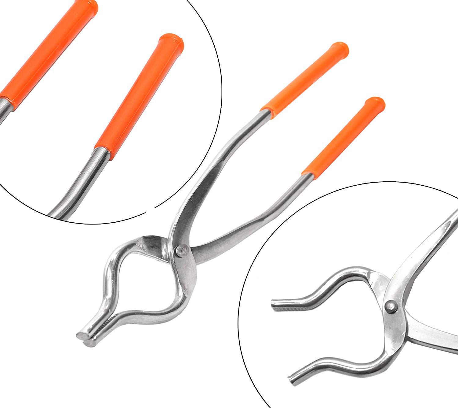 TULMAN Stainless Steel Kitchen Tongs with Non-Slip Handle - 10-Inch Cooking Utensil for Grilling, Serving, Salad Tossing - Perfect for BBQ, Restaurants & Home Use (Silver, 25x6x1 cm)