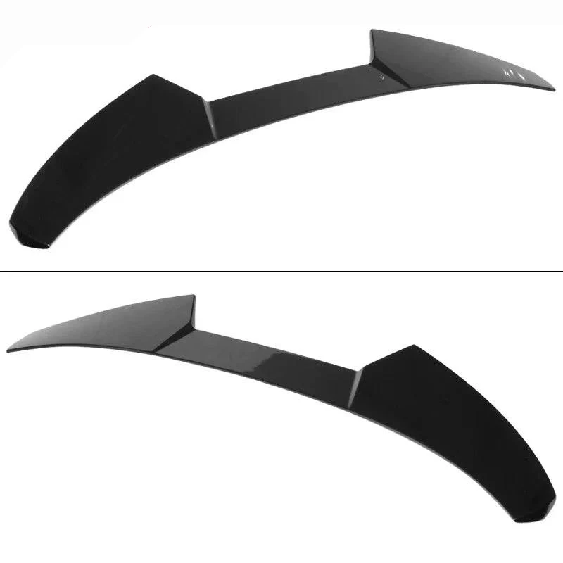 Rear Roof Spoiler for 2016-2021 Honda Civic Sedan - V Style Glossy Black PP Painted #NH731 Crystal Pearl Black - Enhances Aerodynamics & Sporty Look