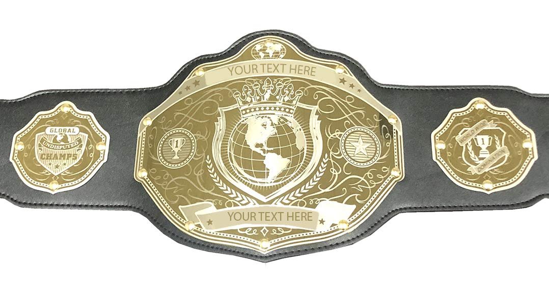 Custom World Championship Wrestling Belt - Personalized Text & Color Options - Fast 2-Day Production - Perfect for Wrestling Events, Awards & Fan Collections