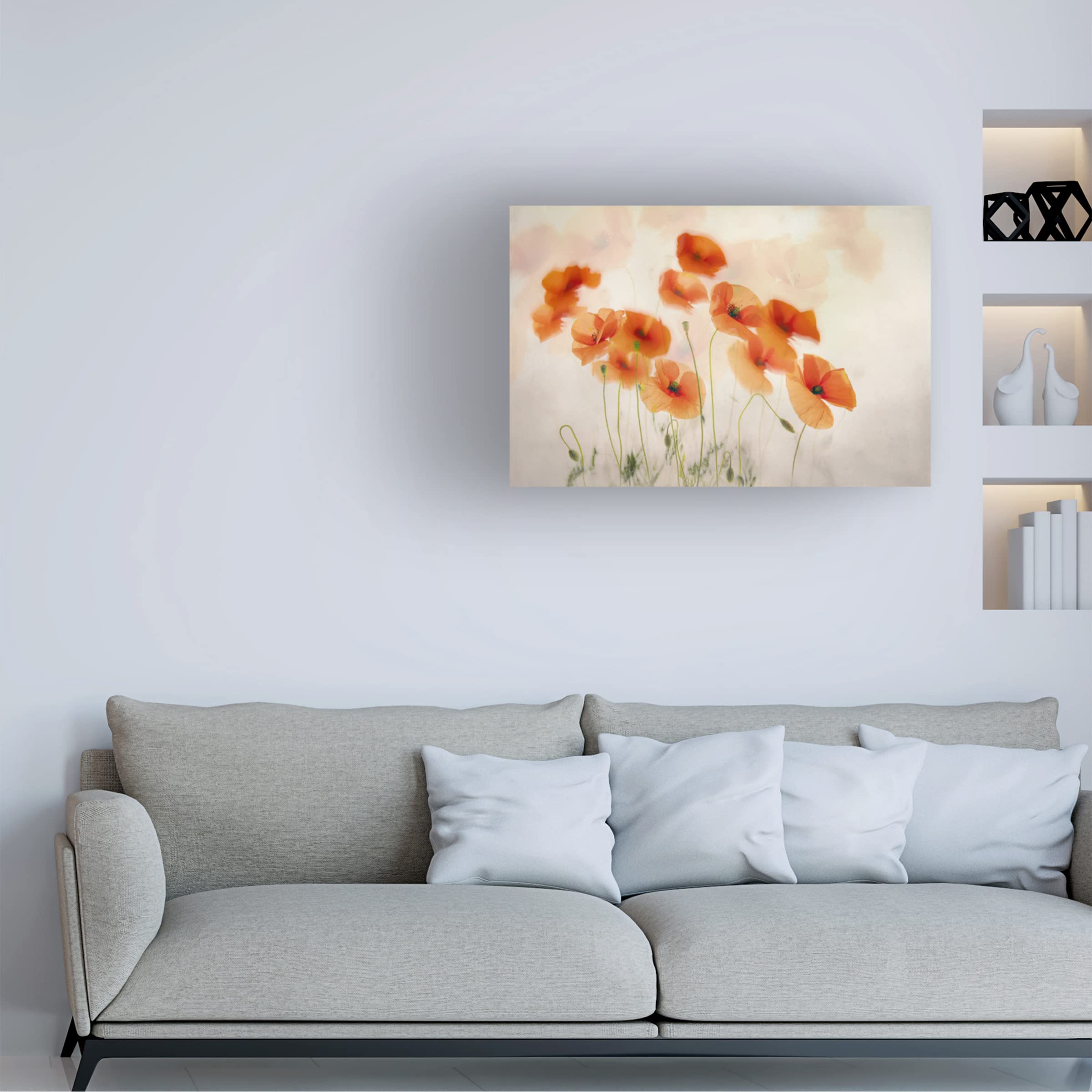 Trademark Fine Art 'Waving In The Wind' Canvas Wall Art by Nel Talen - Modern Home Decor for Living Room, Bedroom & Office