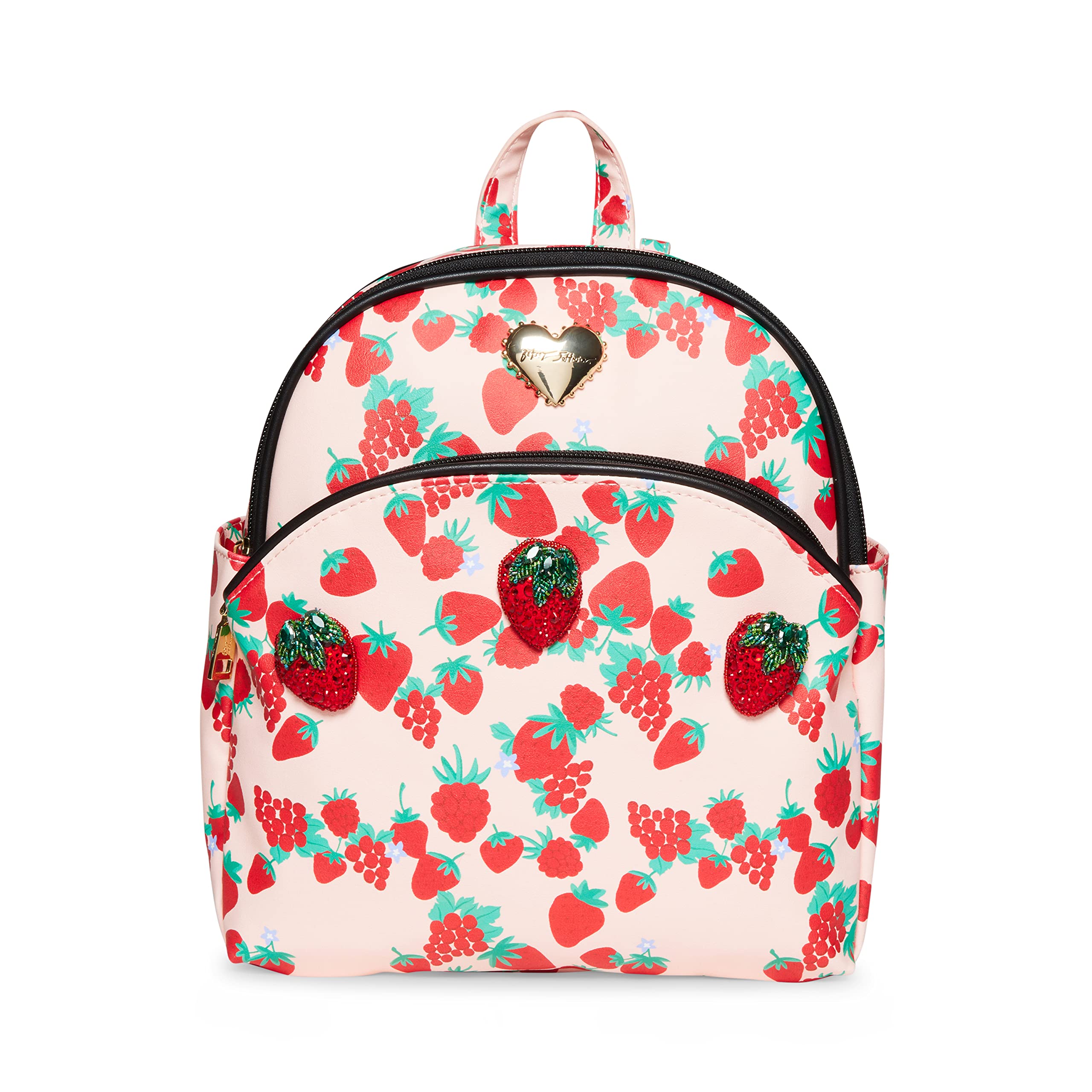 Betsey Johnson Puffy Midi Backpack for Women - Stylish Pink Quilted Backpack Purse, Perfect for School, Work & Travel Accessories