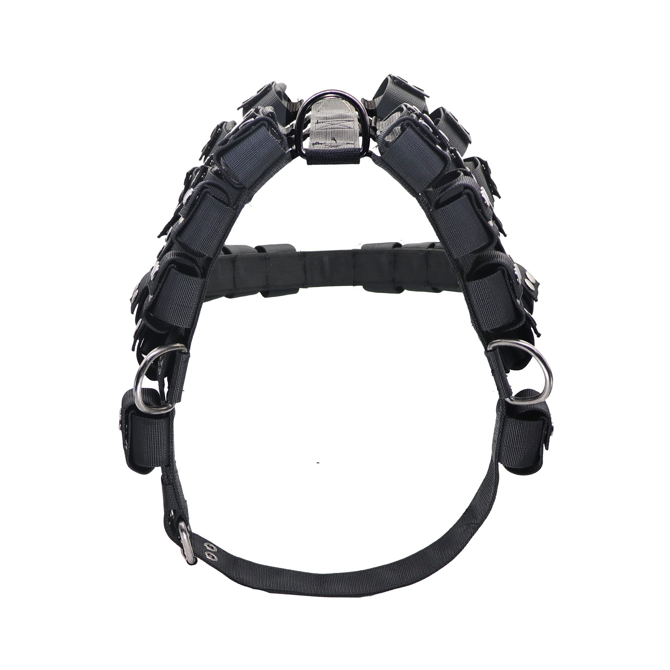 **No-Pull Dog Harness for Small, Medium & Large Dogs – Adjustable Weighted Vest for Pit Bulls & Strong Breeds – Tactical Harness with Pockets – Ideal for Weight Loss, Exercise, Walking & Muscle Training – Perfect for Outdoor Adventures & Daily Walks**