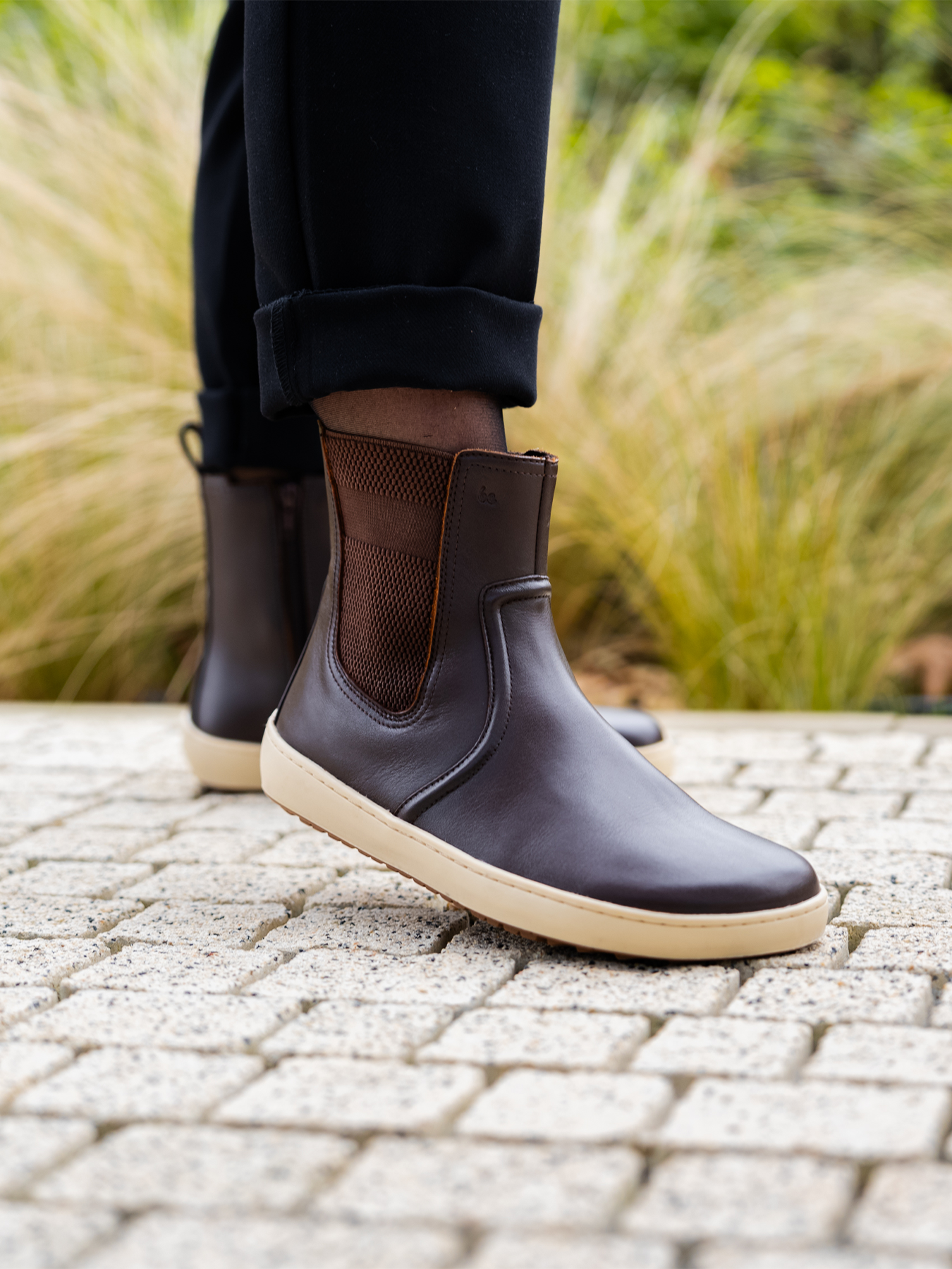 Barefoot Boots for Women - Be Lenka Allure Dark Brown Leather Minimalist Shoes | Comfortable & Stylish for Walking, Hiking & Everyday Wear
