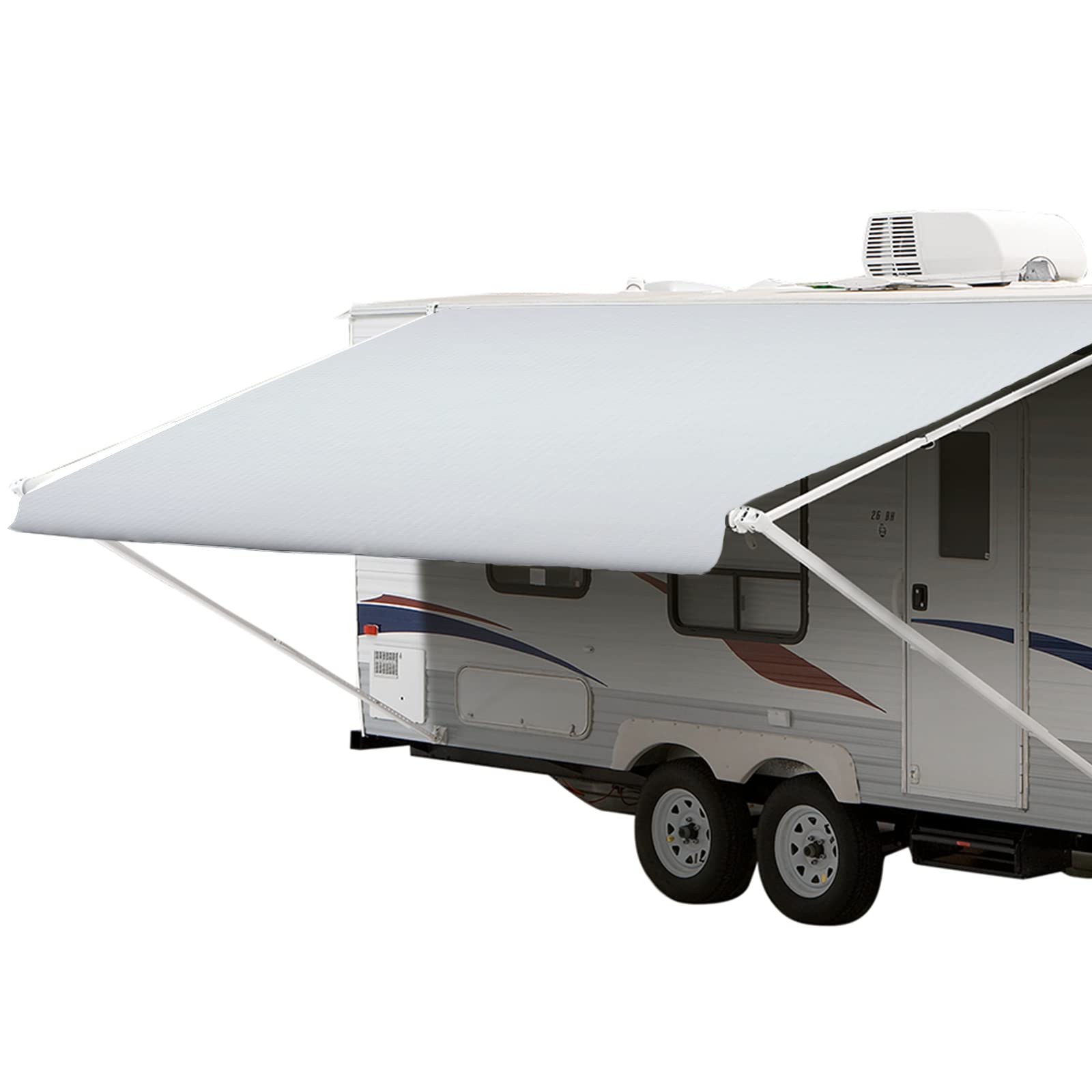 Shade Pro RV Awning Replacement Fabric - 18ft Heavy Duty Vinyl Canopy (17'2