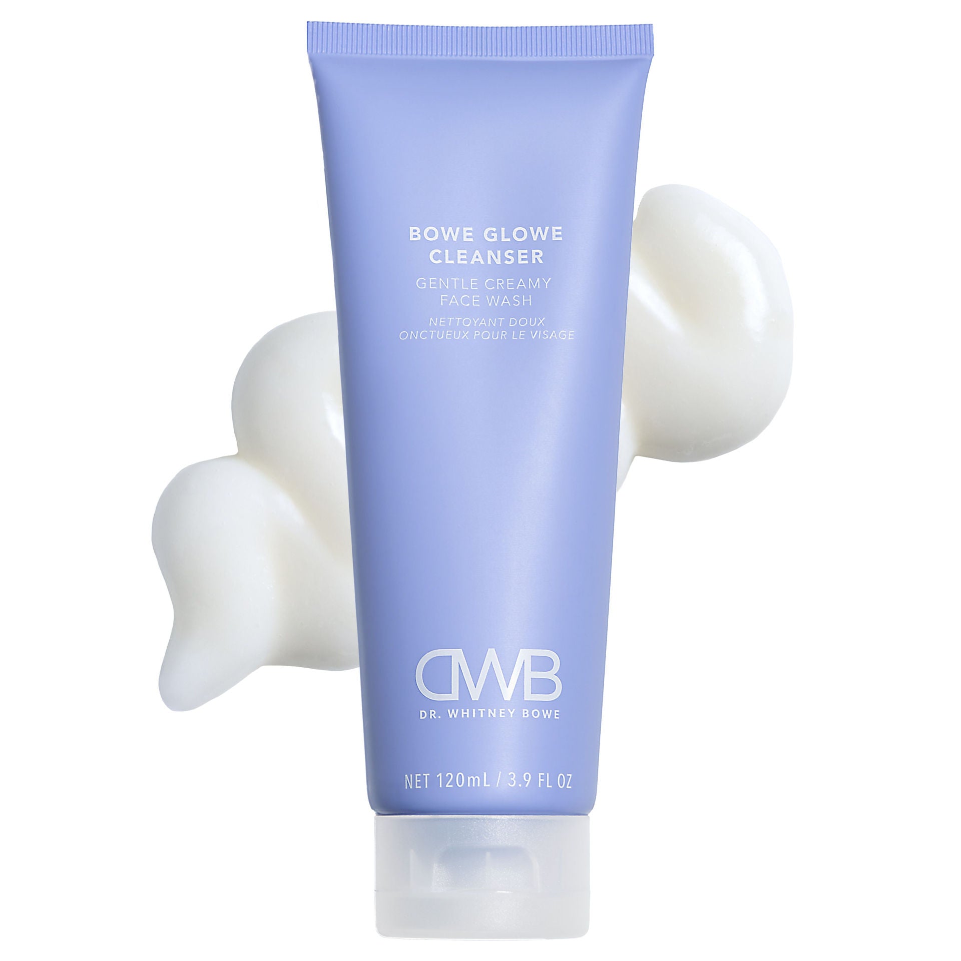 Bowe Glowe Gentle Creamy Face Wash - Hydrating & Soothing Cleanser for Sensitive Skin - Perfect for Daily Skincare Routine & Makeup Removal