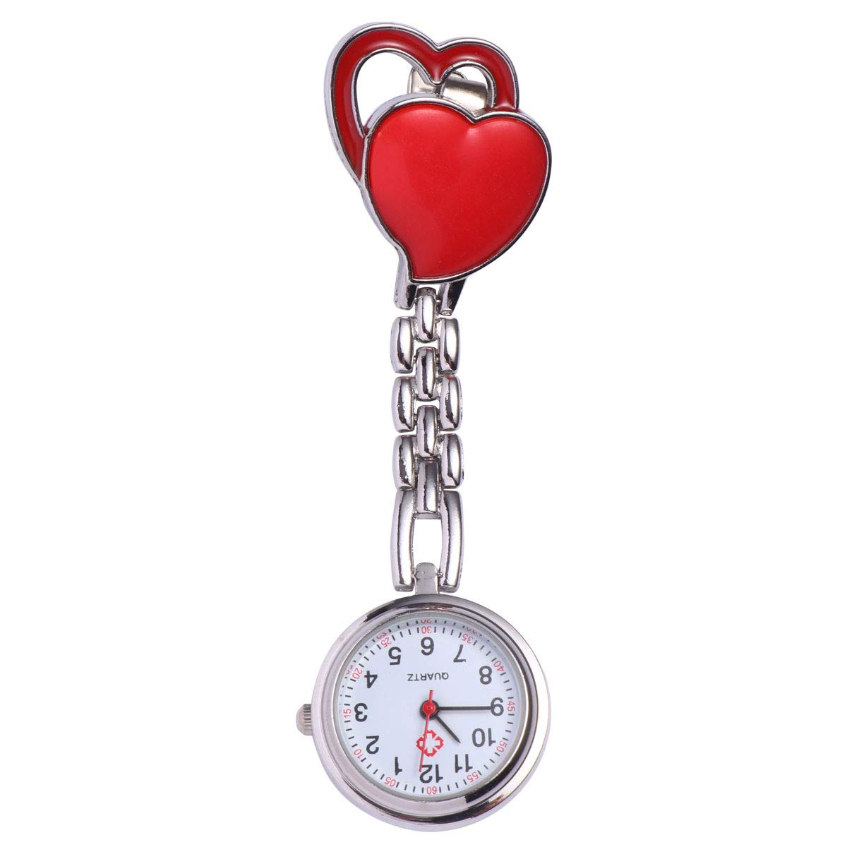 Nurse Pocket Watch - Medical Fob Watch for Doctors, Nurses, Students & Paramedics | Lapel Pin Hanging Watch with Brooch | Stylish Women's Fashion Watch for Clinical Shifts & Medical School