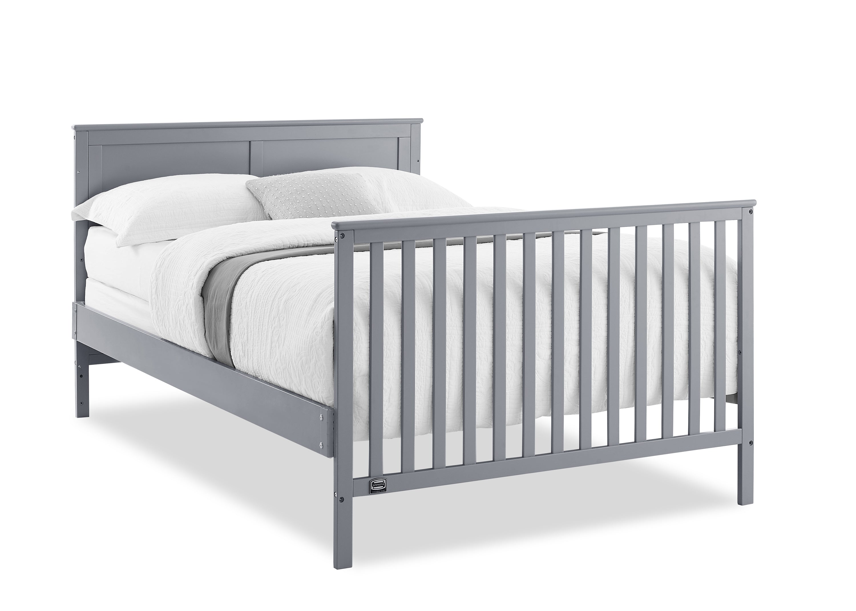 Logan 6-in-1 Convertible Baby Crib with Underdrawer Storage - White Nursery Furniture for Newborn to Toddler Bed | Perfect for Small Spaces & Modern Nurseries