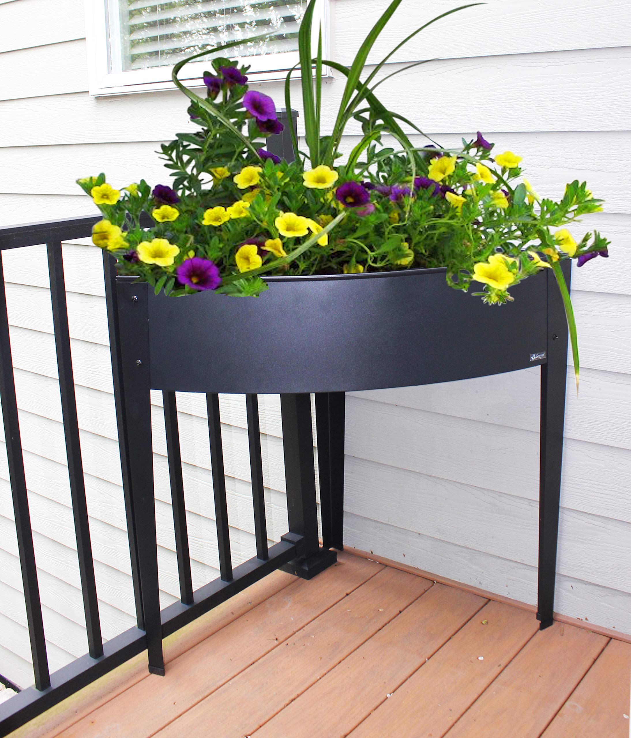 Sturdy Metal Corner Planter Stand for Raised Garden Bed - Indoor/Outdoor Flower Pot, Herb & Vegetable Container Gardening - Perfect for Small Spaces, Balconies & Patios